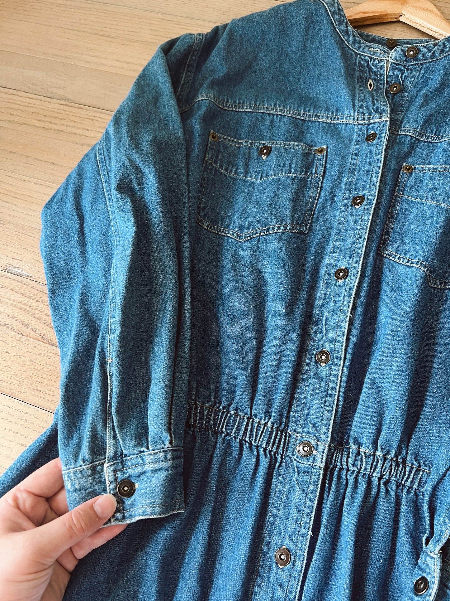 Vintage Denim Dress (XL)