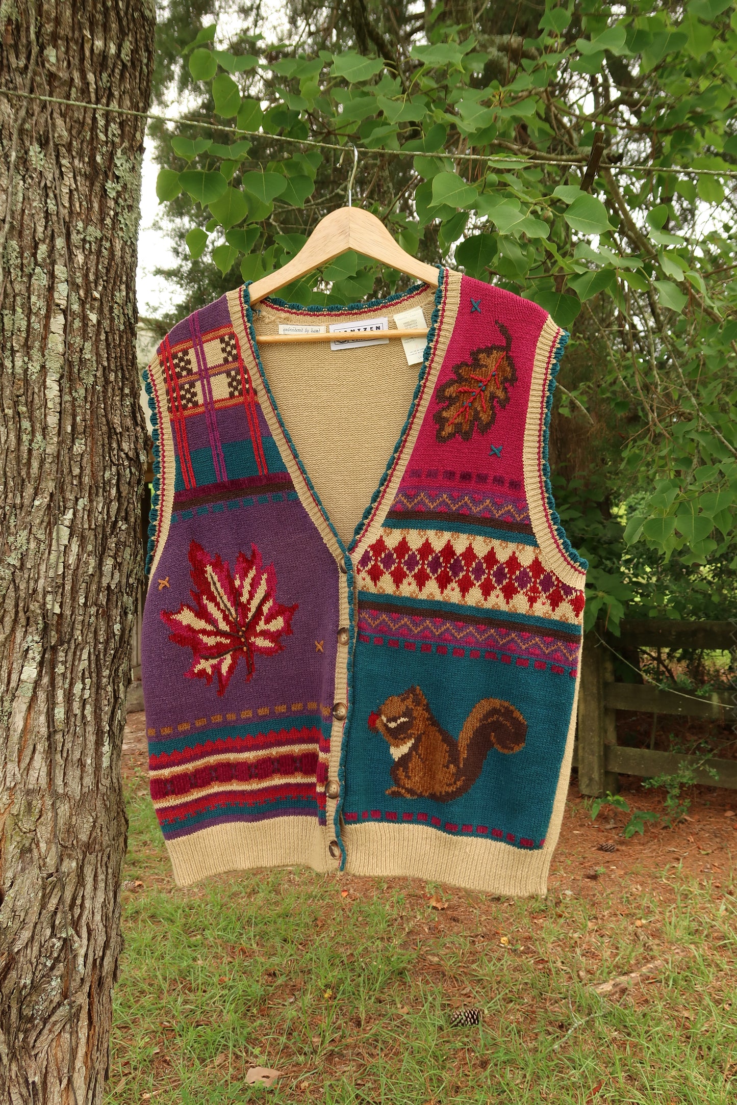 Vintage Autumn Vest (L)