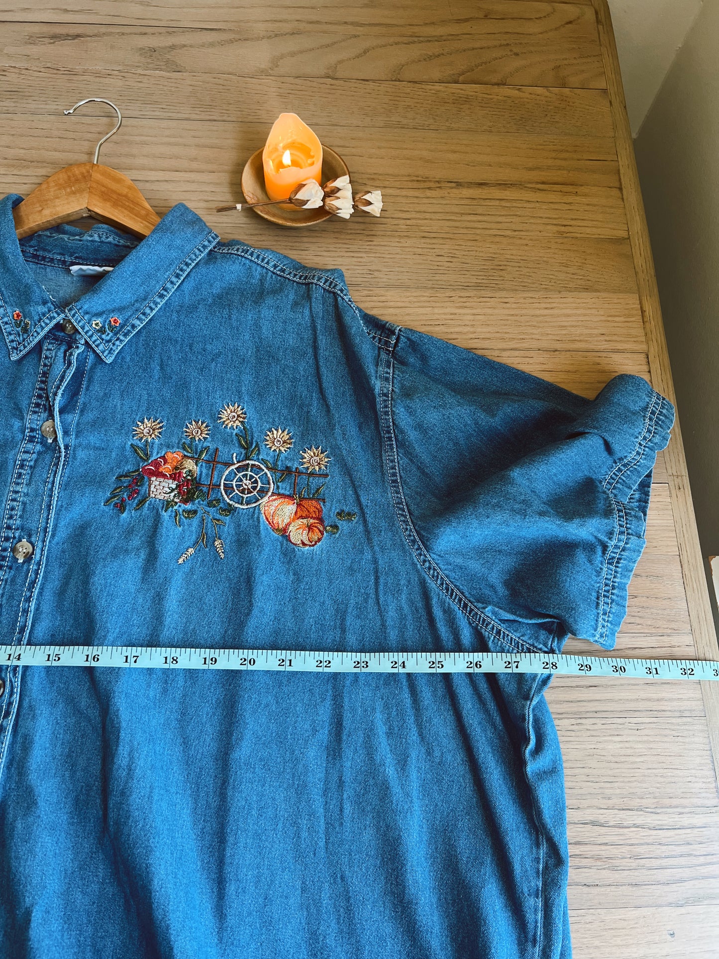Adorable Denim Button-Up (20W)