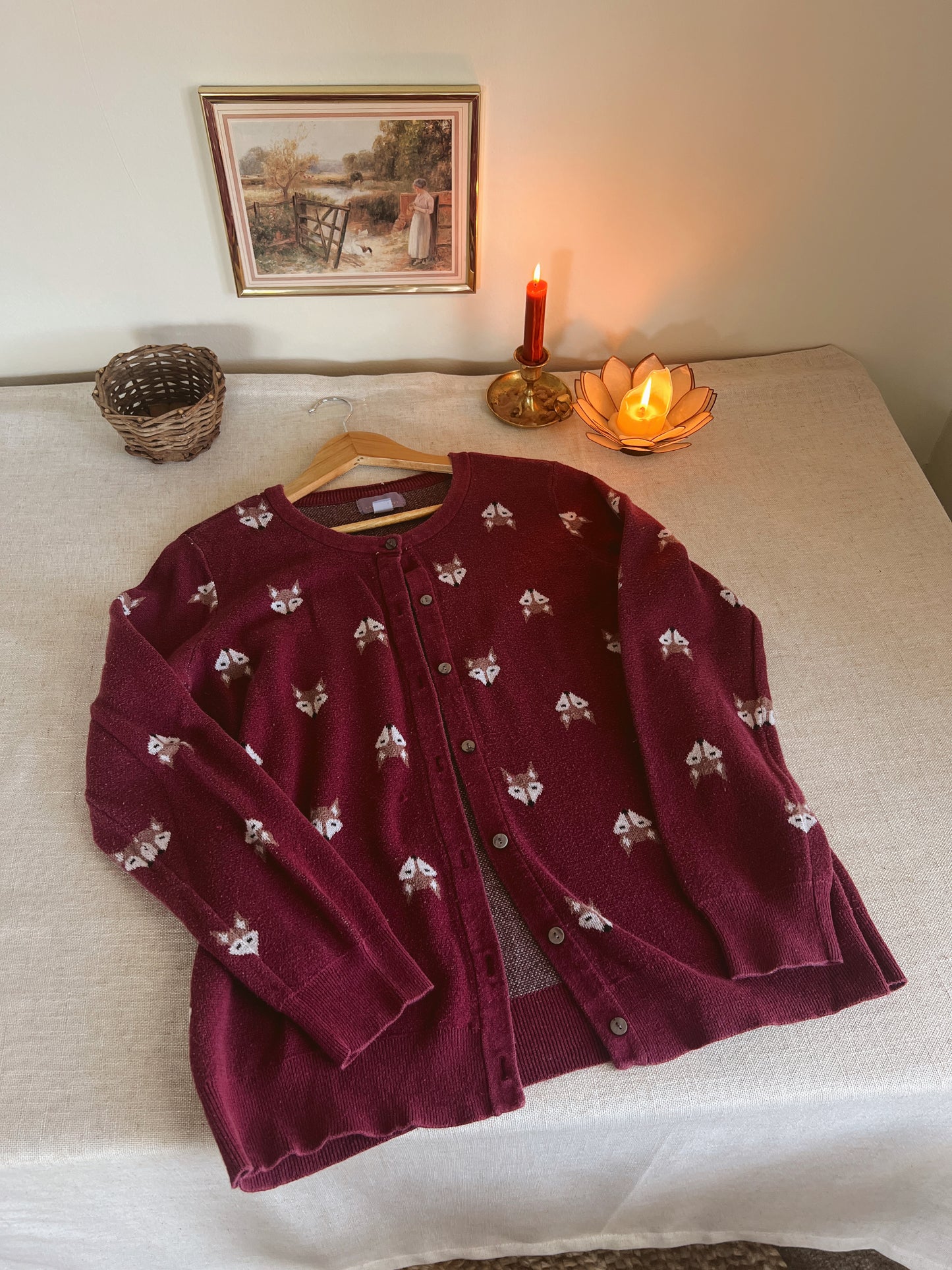 Cozy Fox Cardigan (M)