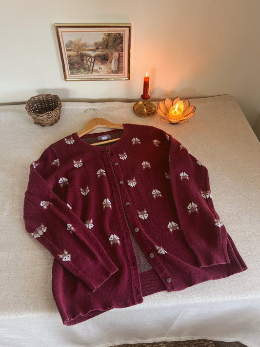 Cozy Fox Cardigan (M)