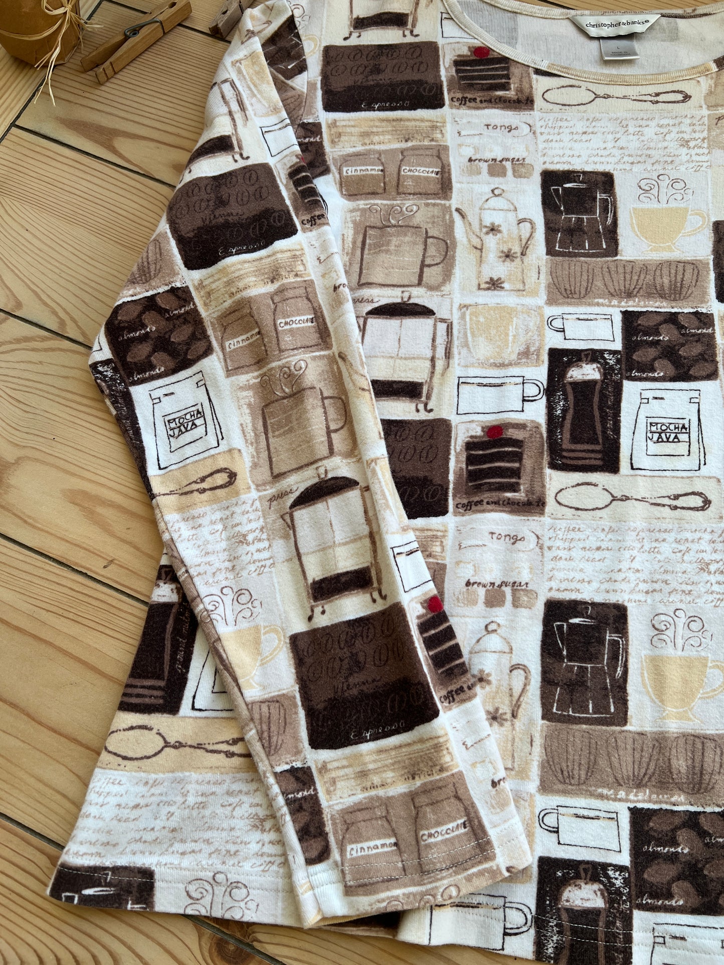 Coffee Lovers Blouse (L)