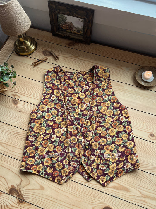Reversible Sunflower Vest (S/M)