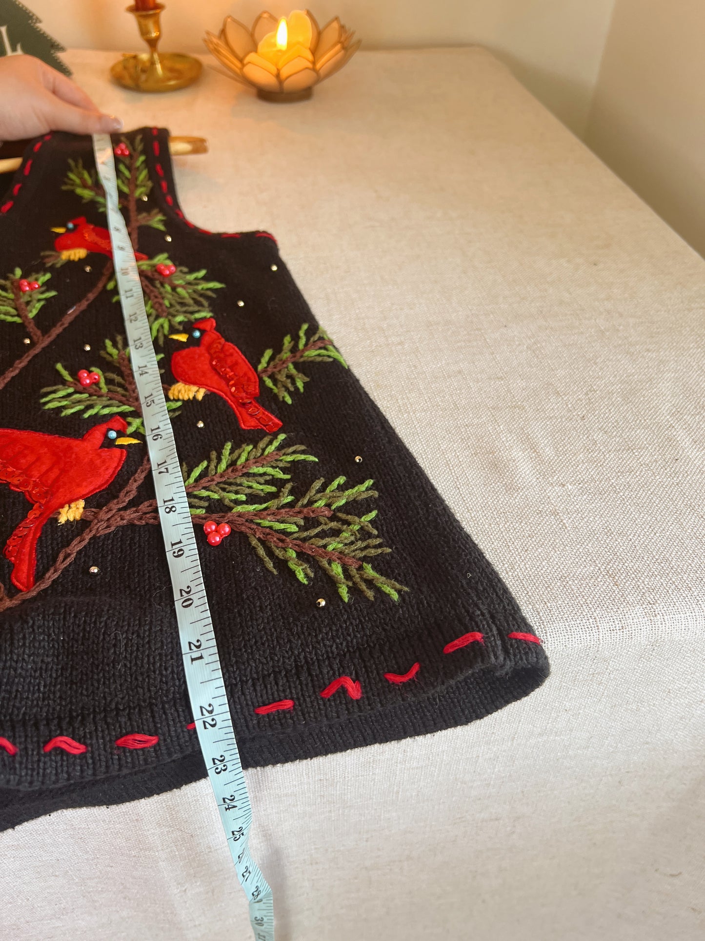 Vtg Christmas Vest (M)