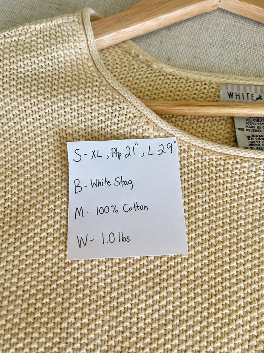 Vtg Knit Sweater (XL)