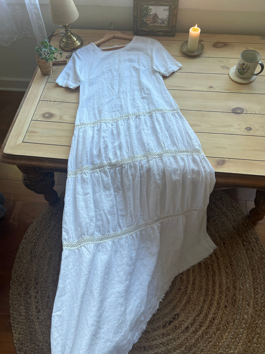 100% Linen Dress (M)