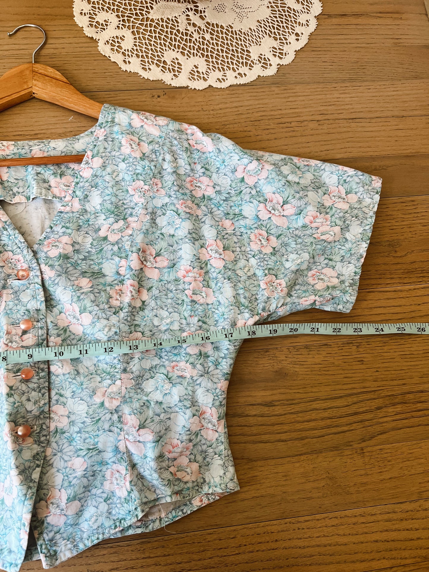 Handmade Floral Blouse (S)