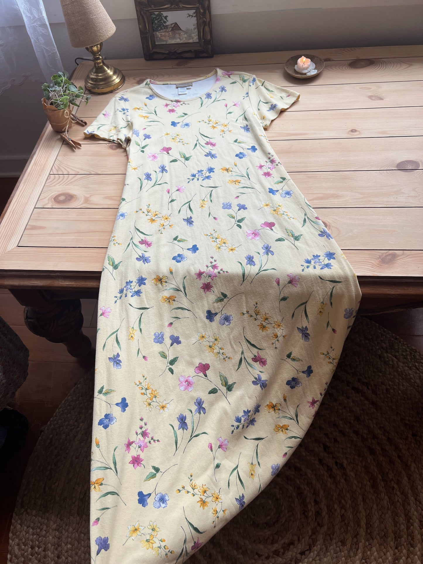 Vintage Floral Dress (M)