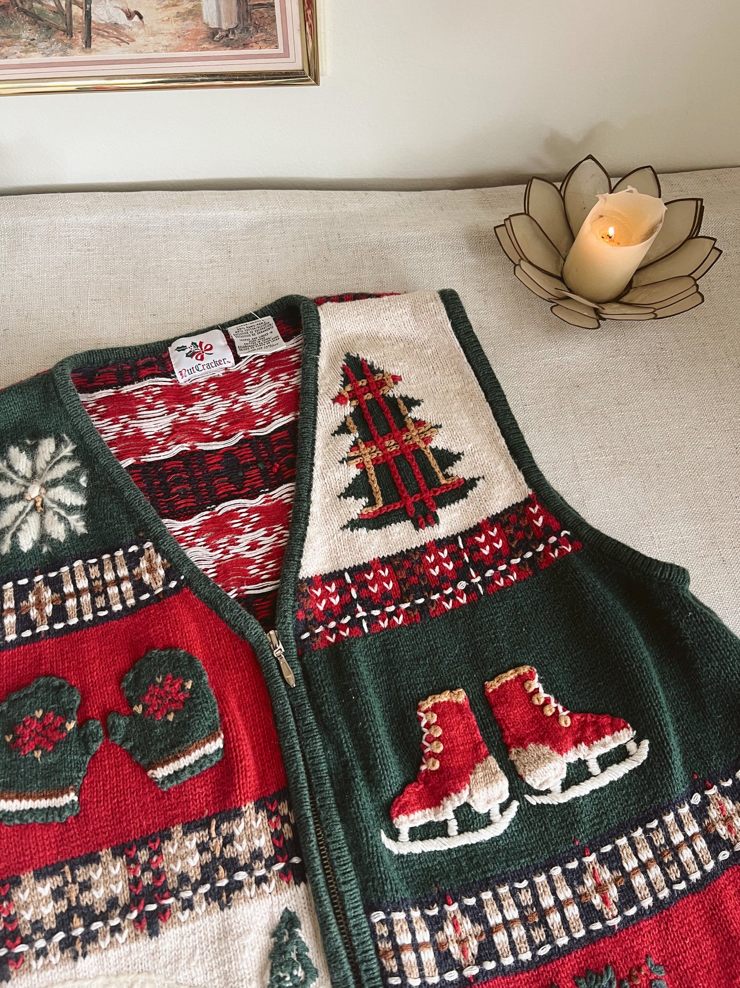 Vintage Christmas Sweater (L)