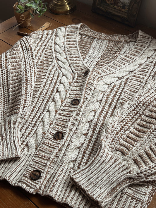 Cozy Knit Cardigan (L)