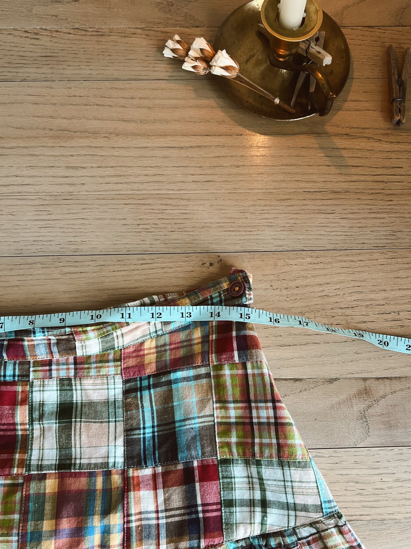 Cotton Patchwork Skirt (30”W)