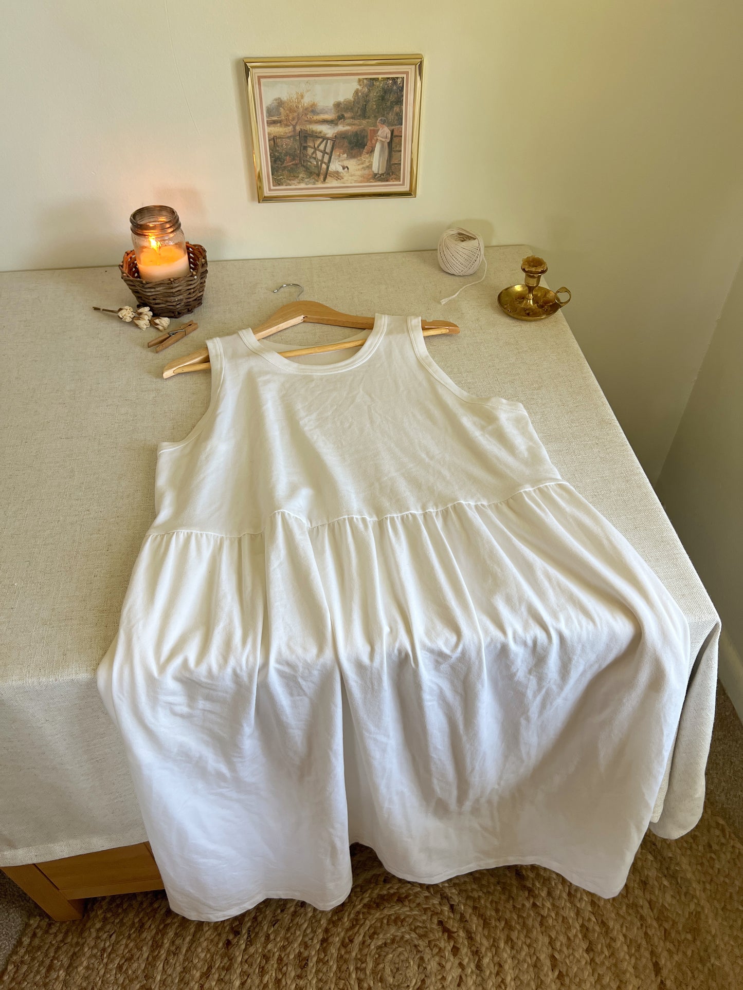 Coziest White Dress (XXL)