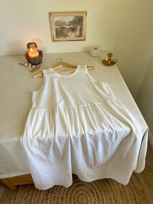 Coziest White Dress (XXL)