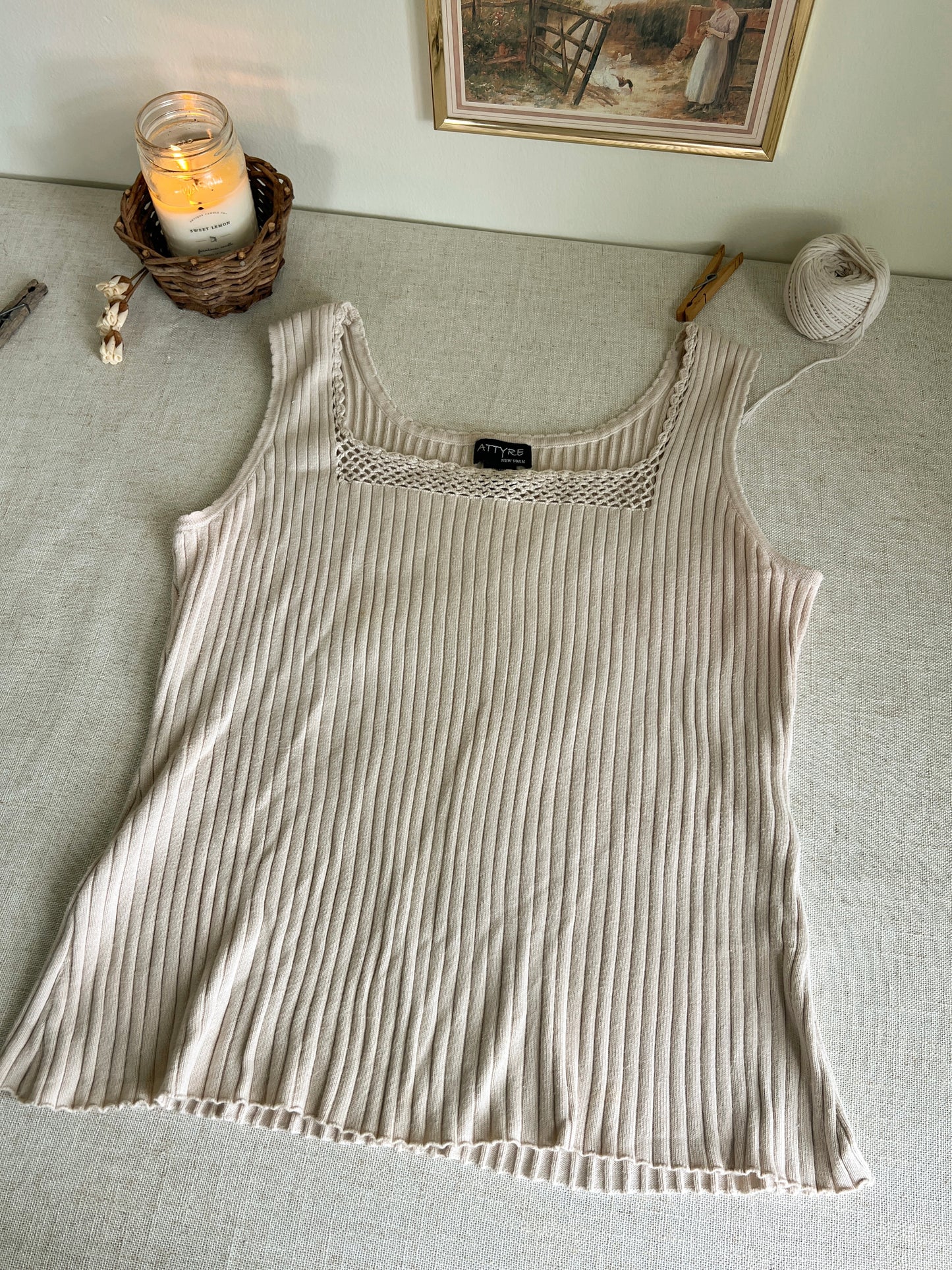 Dainty Knit Tank (XL)