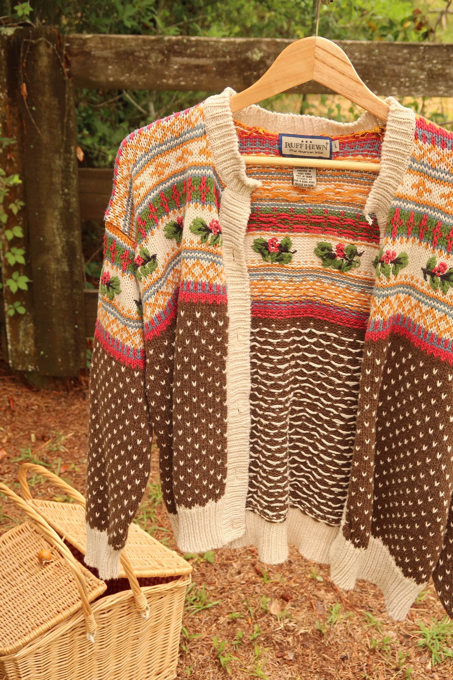 Vintage Knit Cardigan (L)
