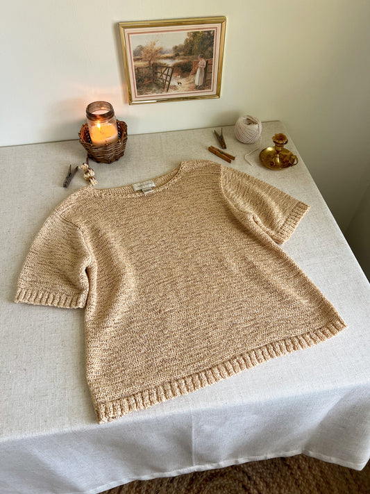 Vintage Knit Blouse (XL)