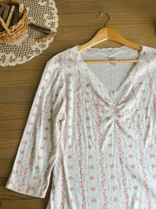 Dainty Floral Blouse (M)