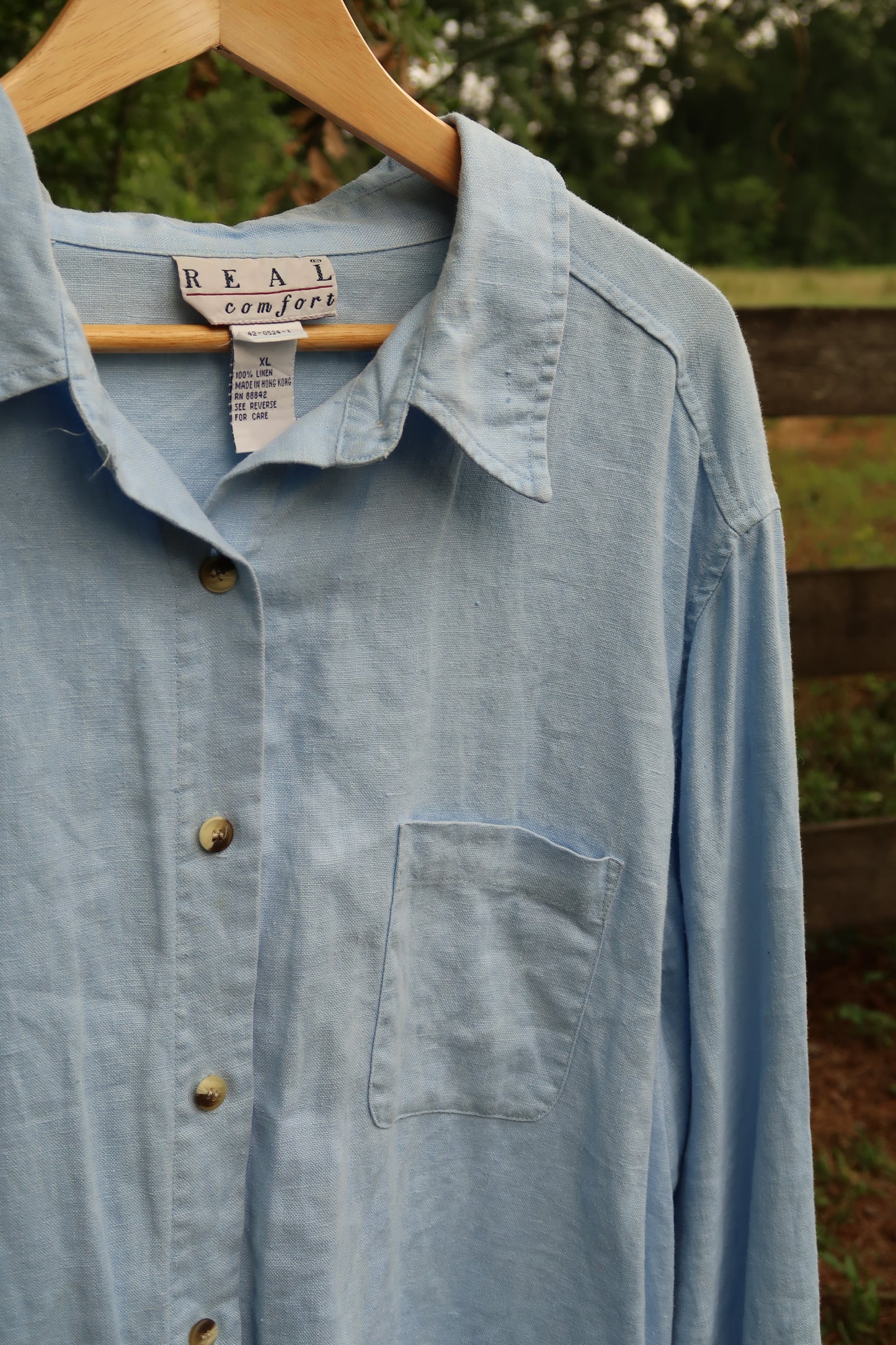 100% Linen Blouse (XL)