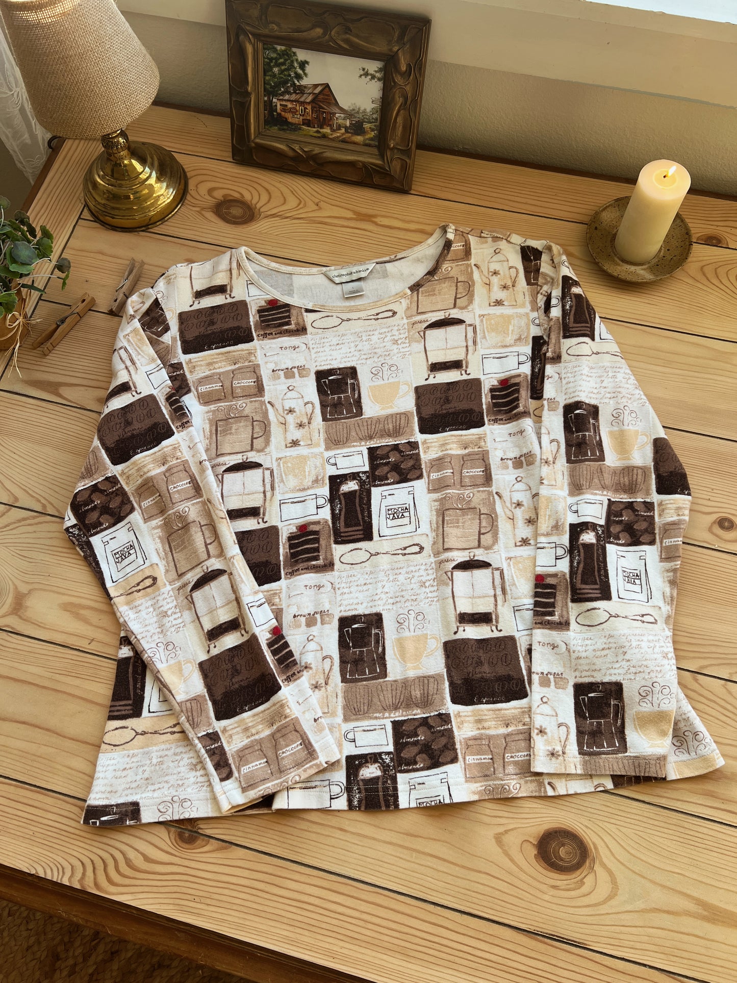 Coffee Lovers Blouse (L)