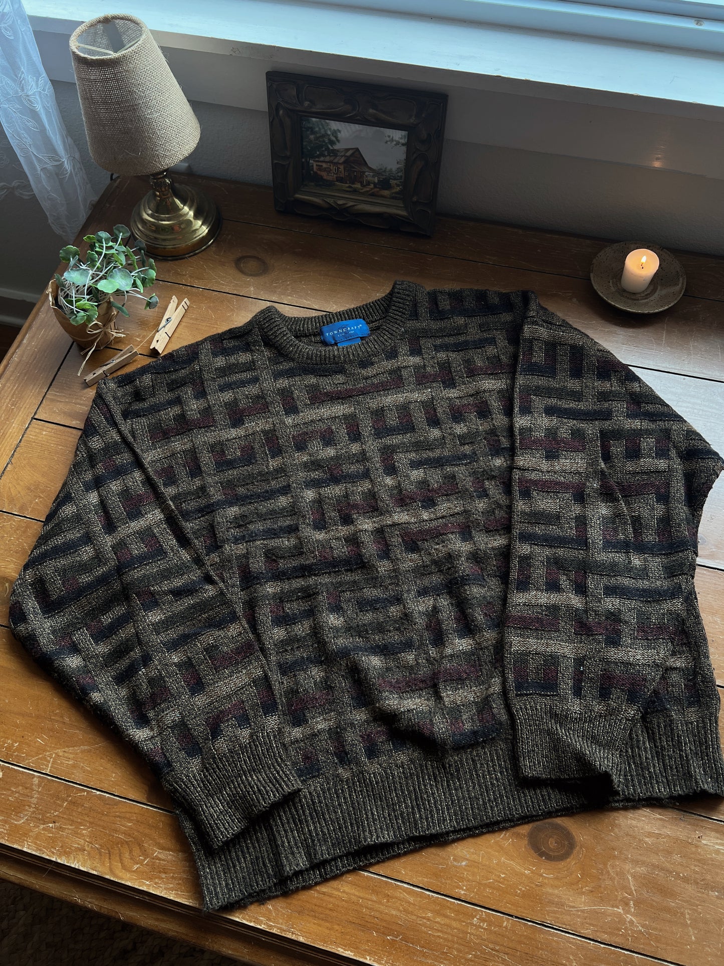 Vtg Grandpa Sweater (XL)