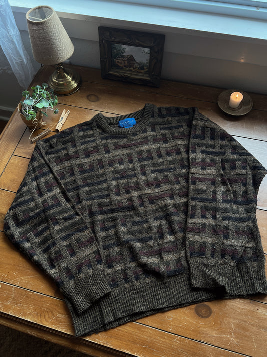 Vtg Grandpa Sweater (XL)