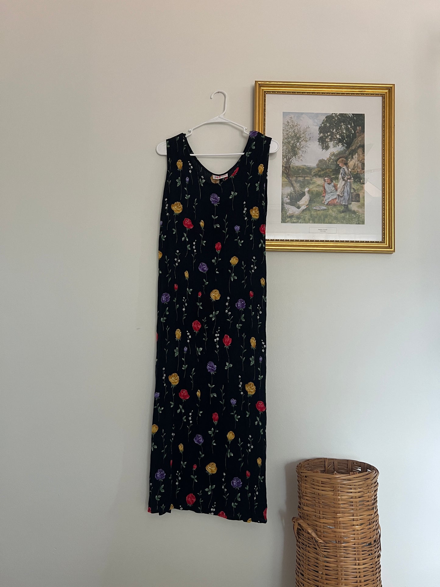 Vintage Floral Dress (XL/XXL)