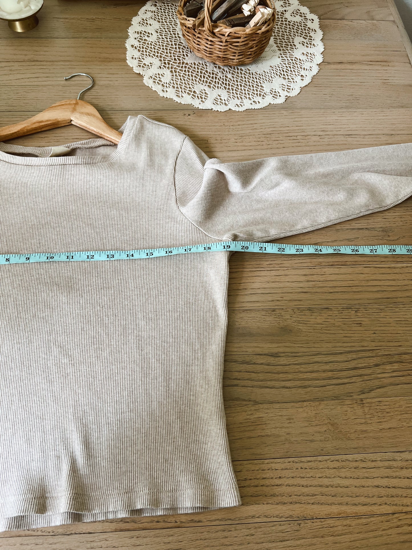 Ribbed Cotton Blouse (XL)