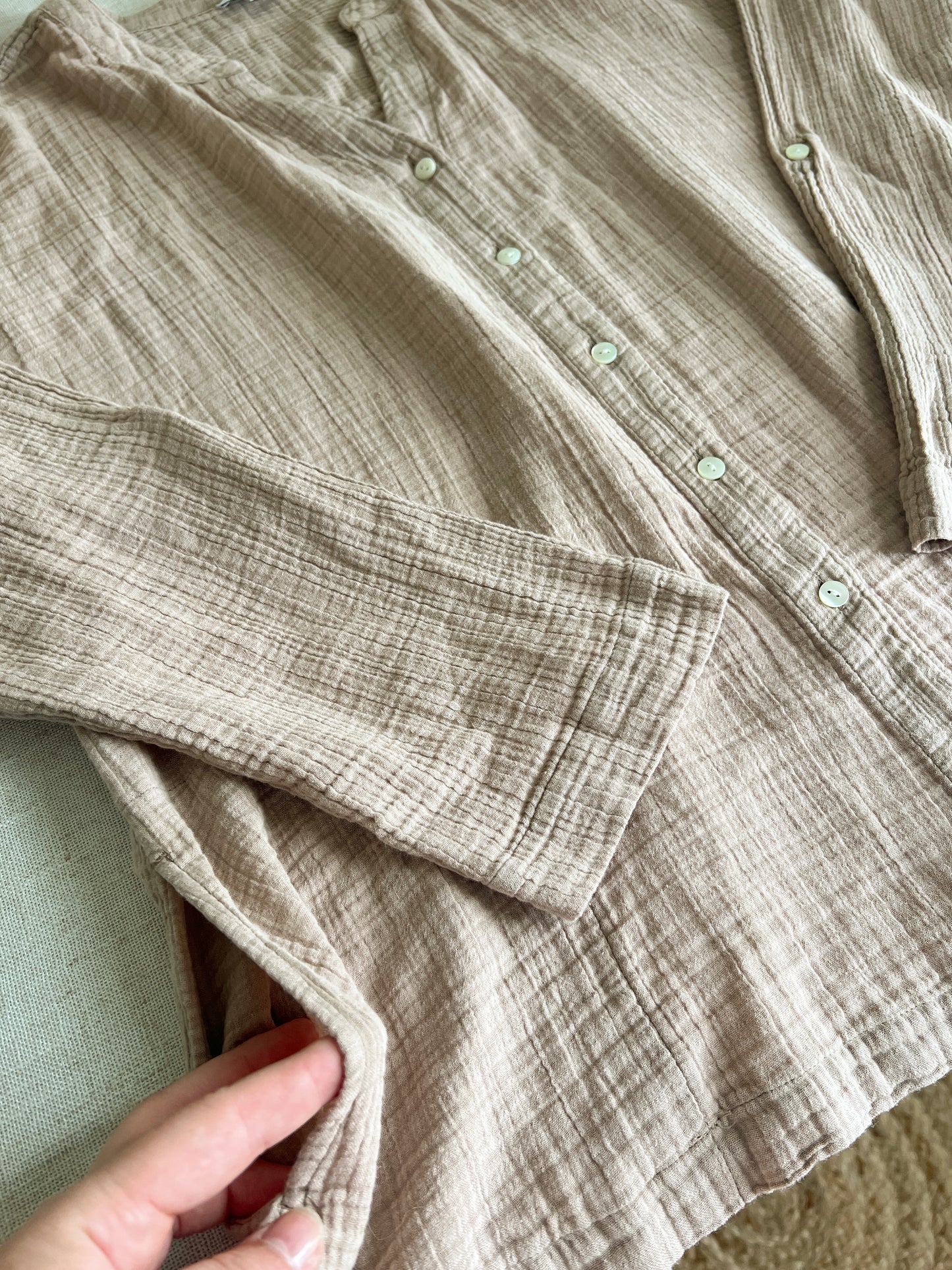 Cotton Gauzy Blouse (L)
