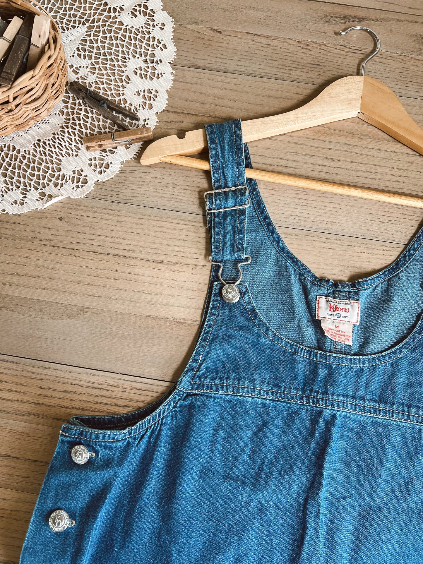 Vintage Overall Dress (M)