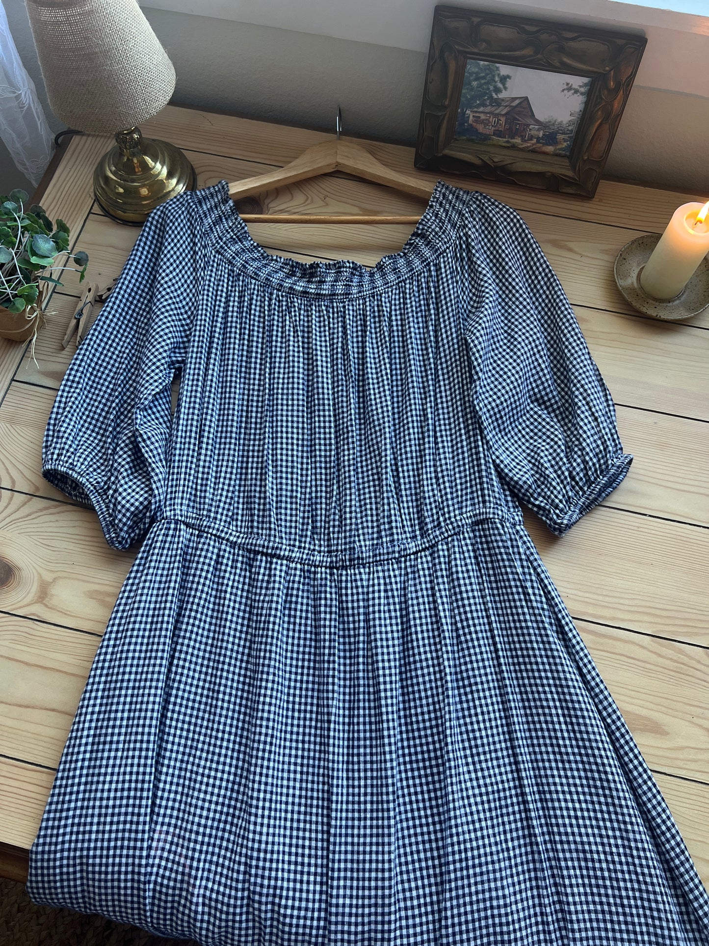 Gingham Dress (L)