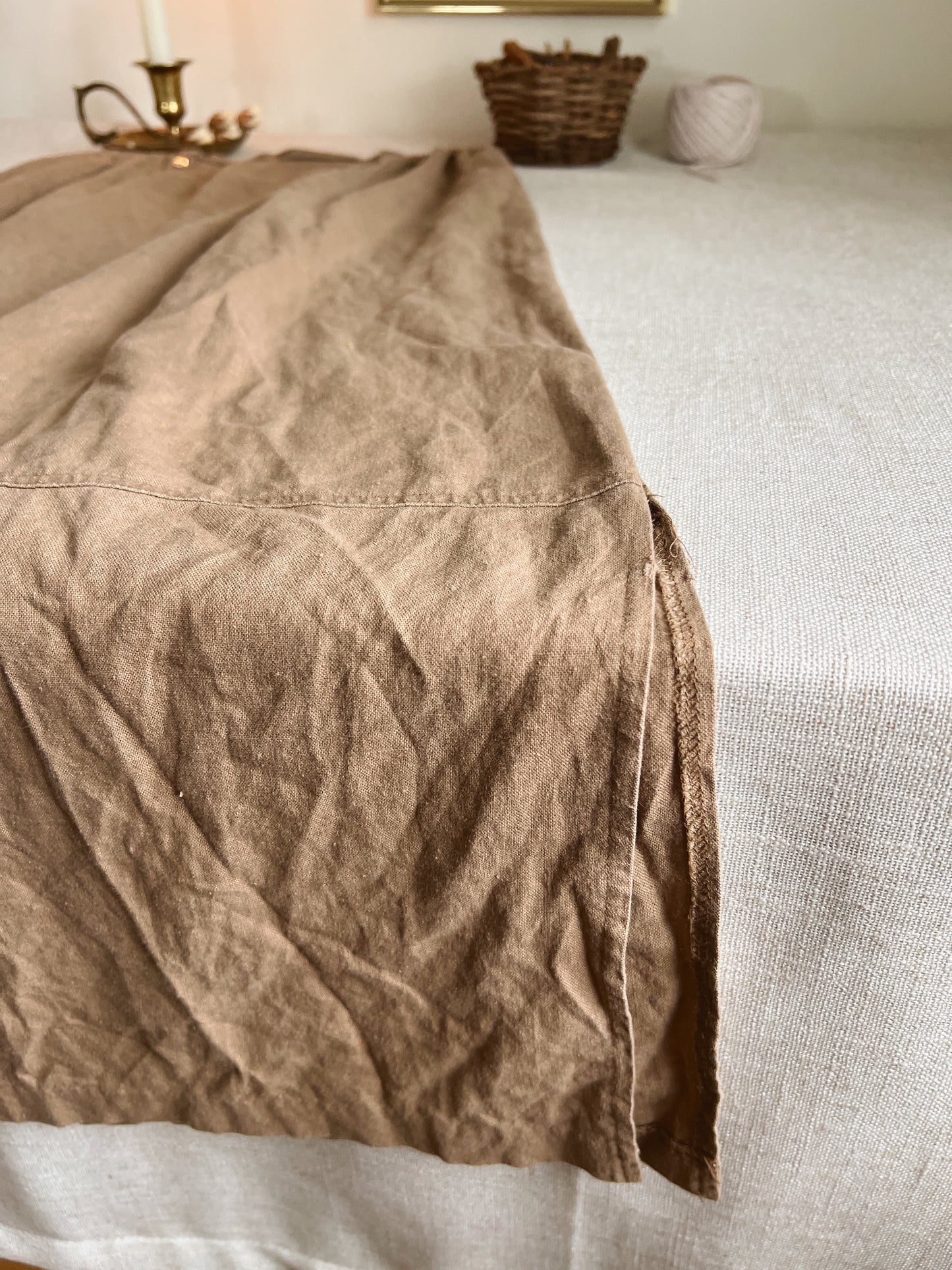 Vintage Linen Skirt (M)