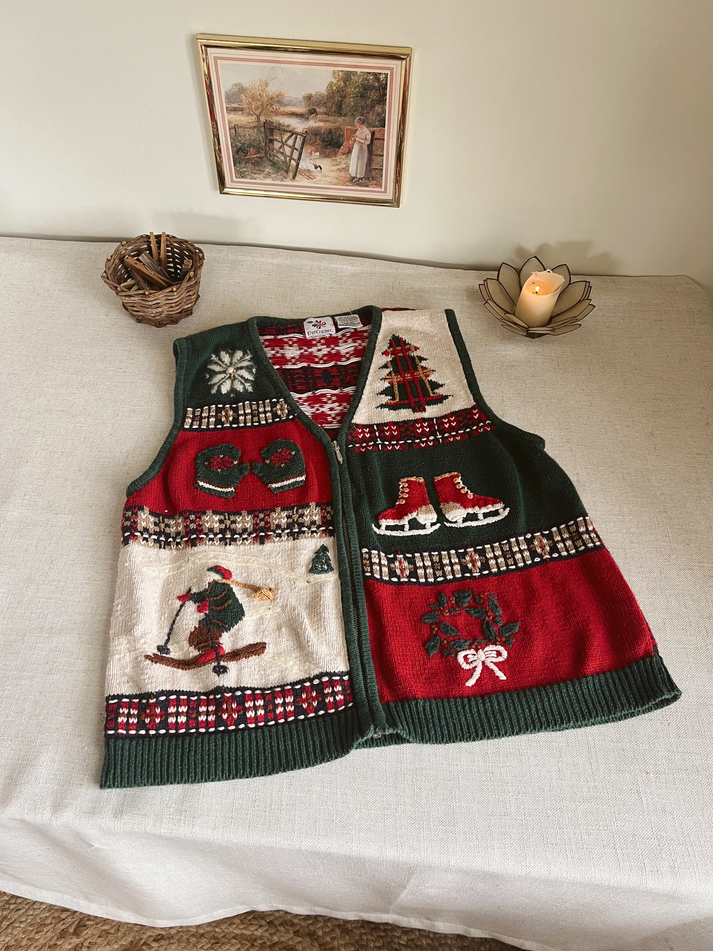 Vintage Christmas Sweater (L)
