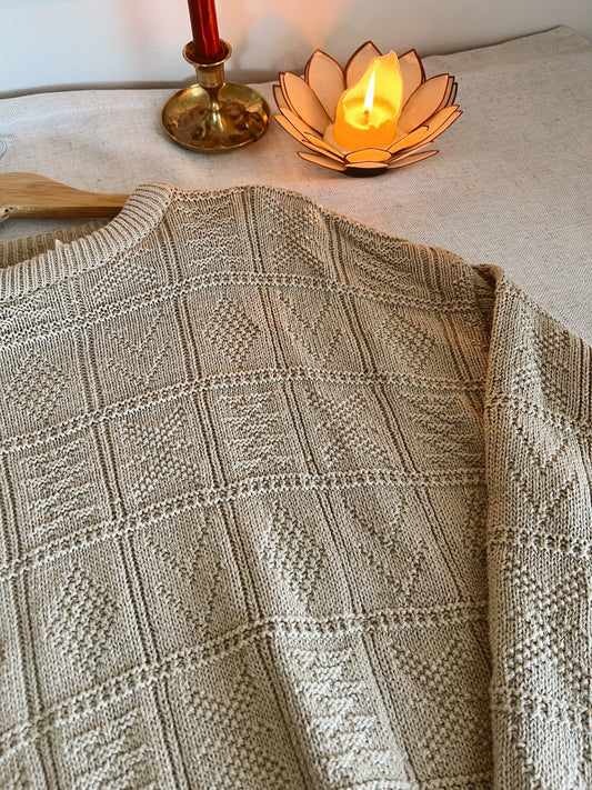 Vintage Grandpa Sweater (L)
