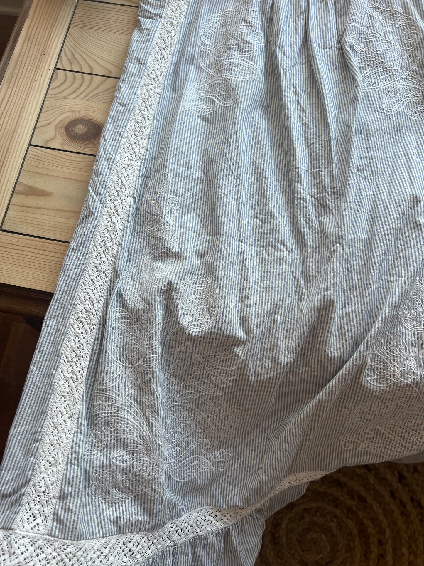 Pinstriped Lacey Dress (L)