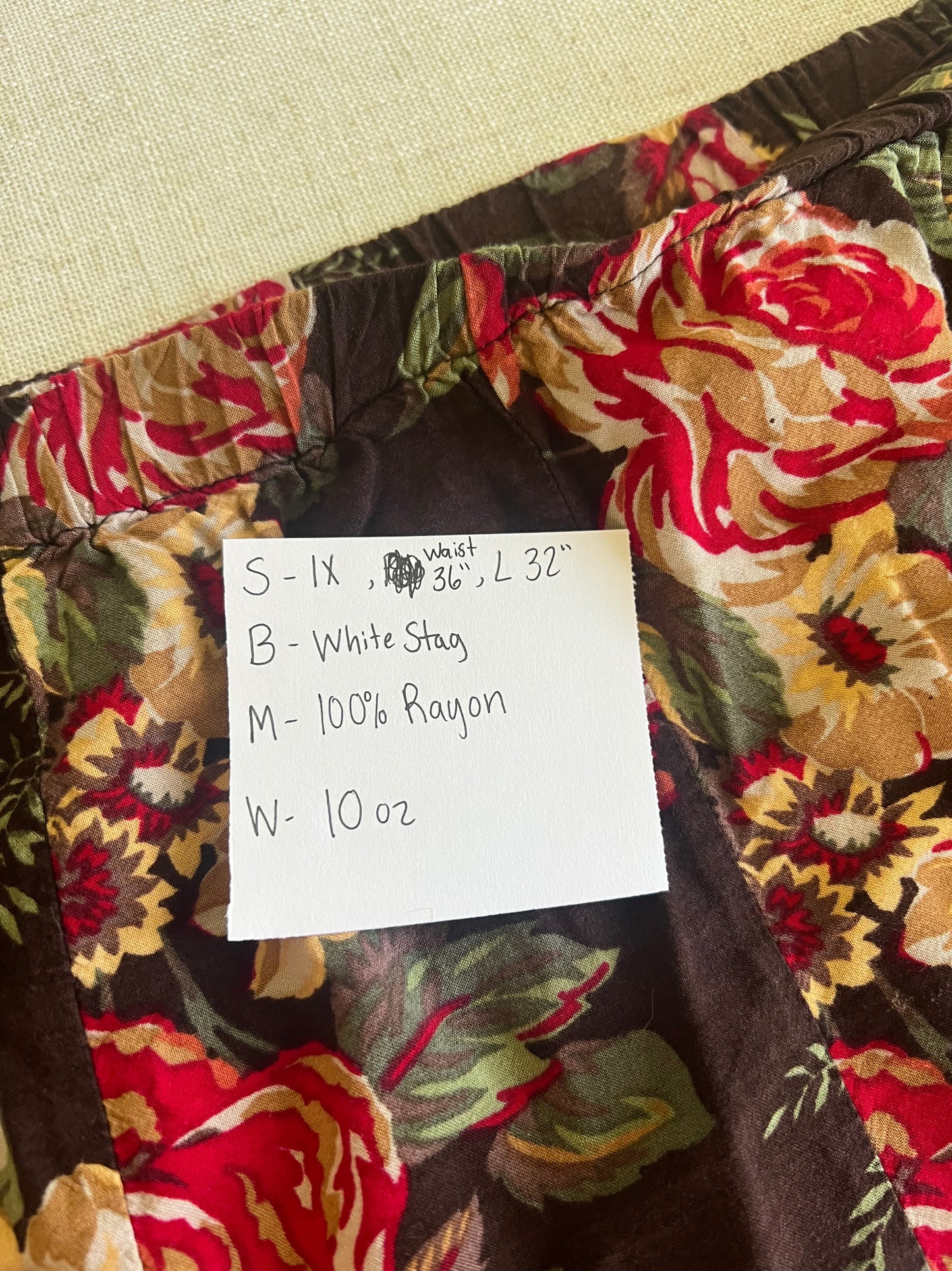 Floral Midi Skirt (1X)