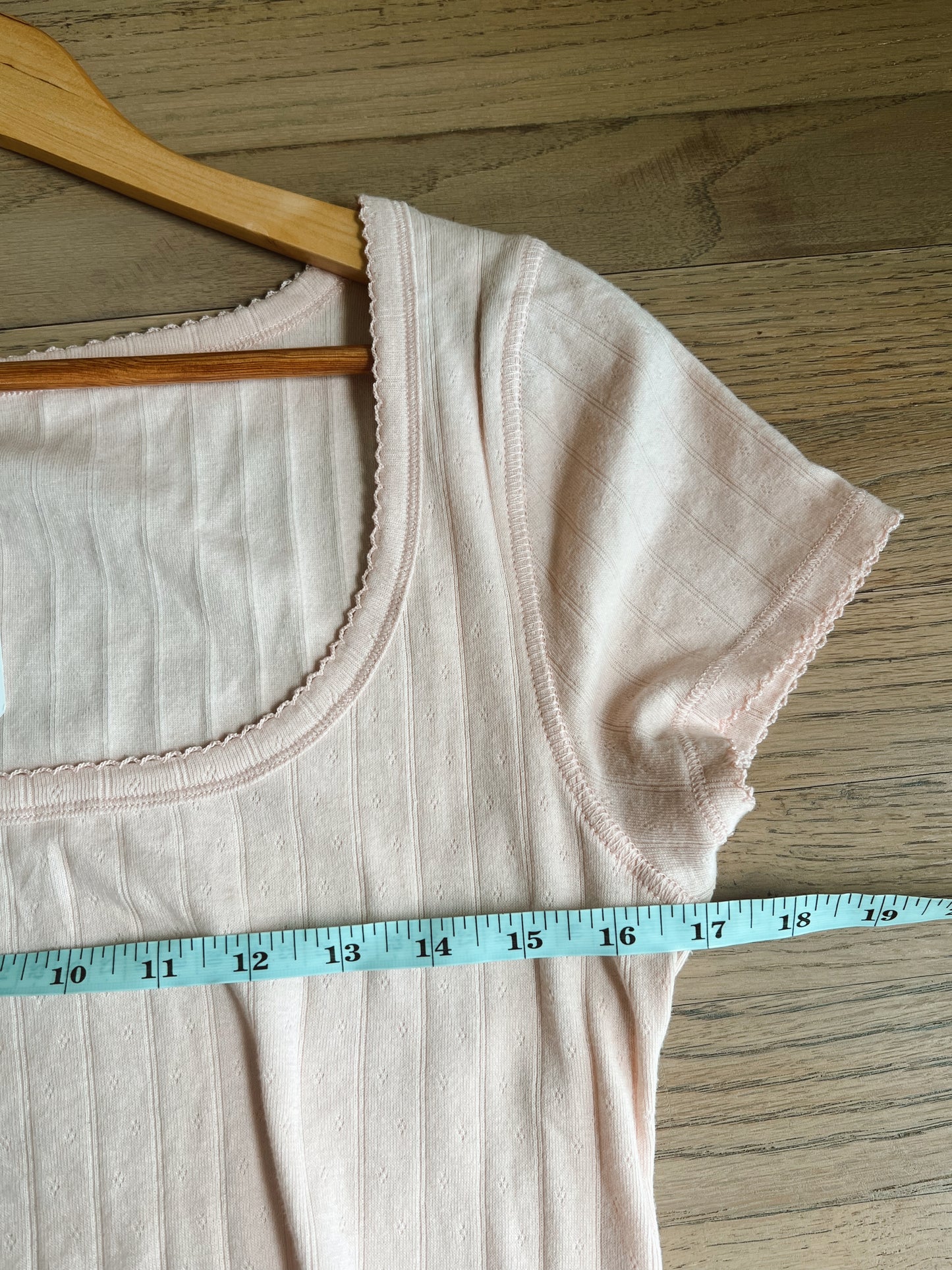 Free People Pointelle Tee(L)