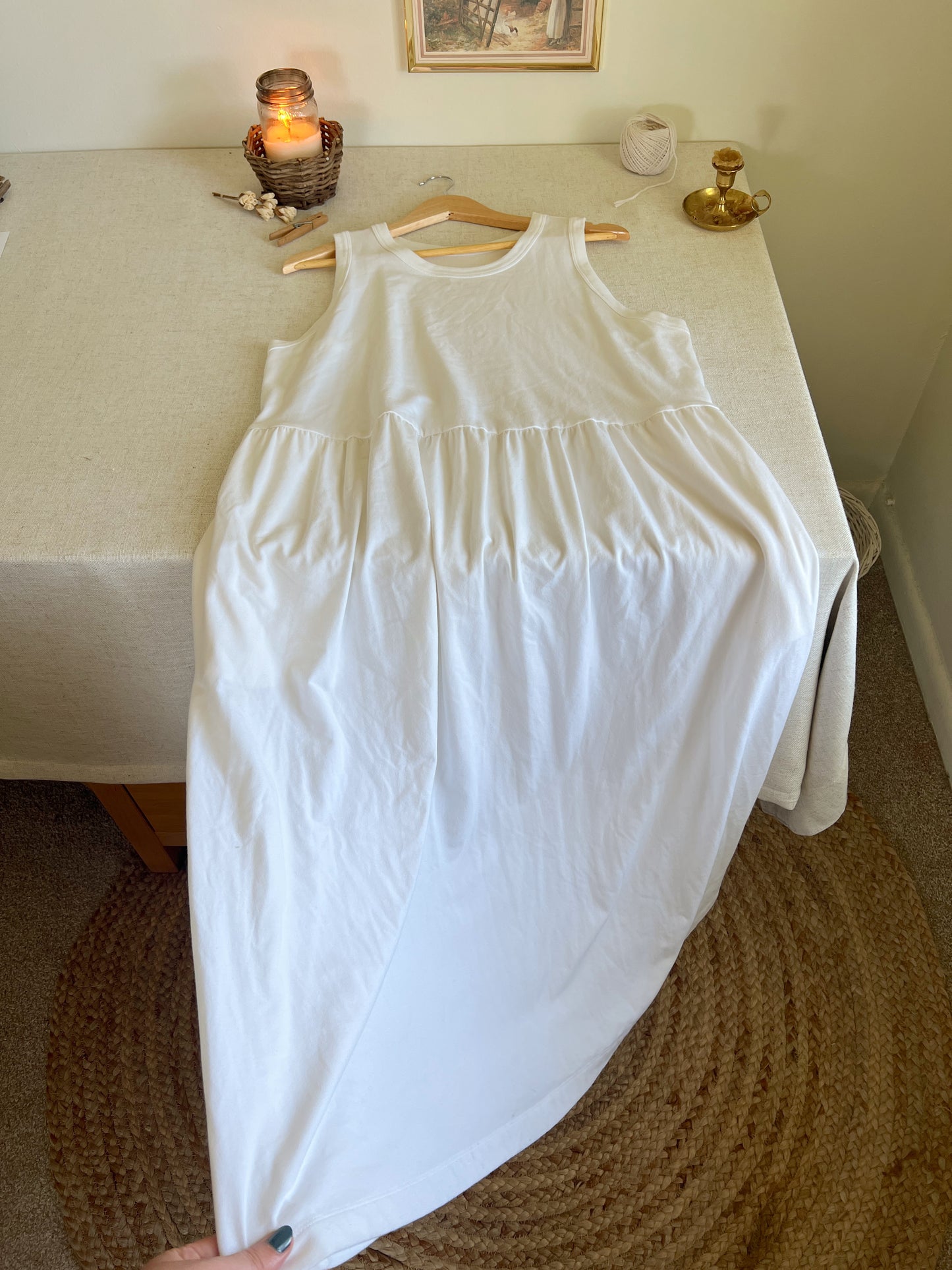 Coziest White Dress (XXL)