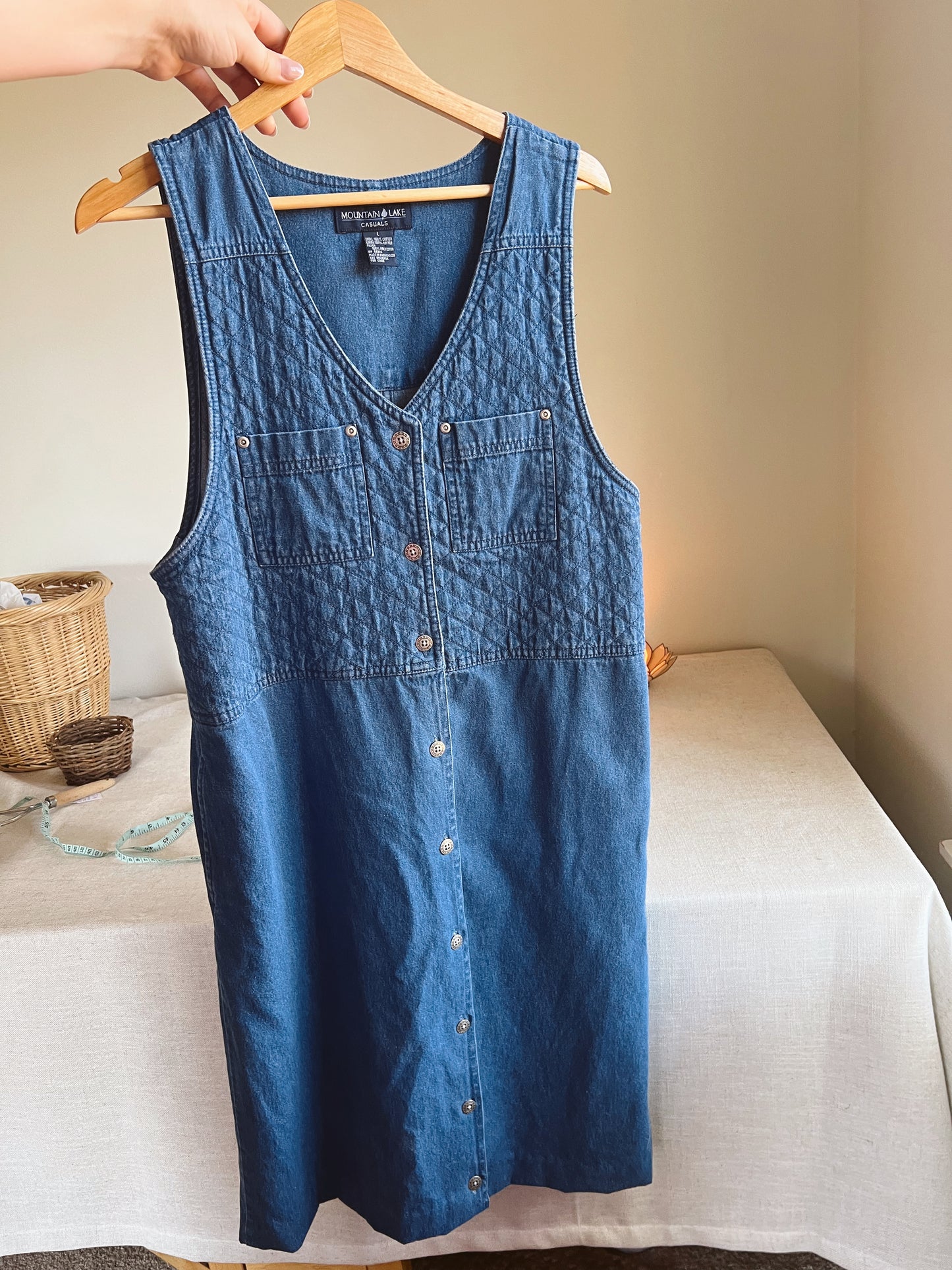 Vintage Denim Dress (L)