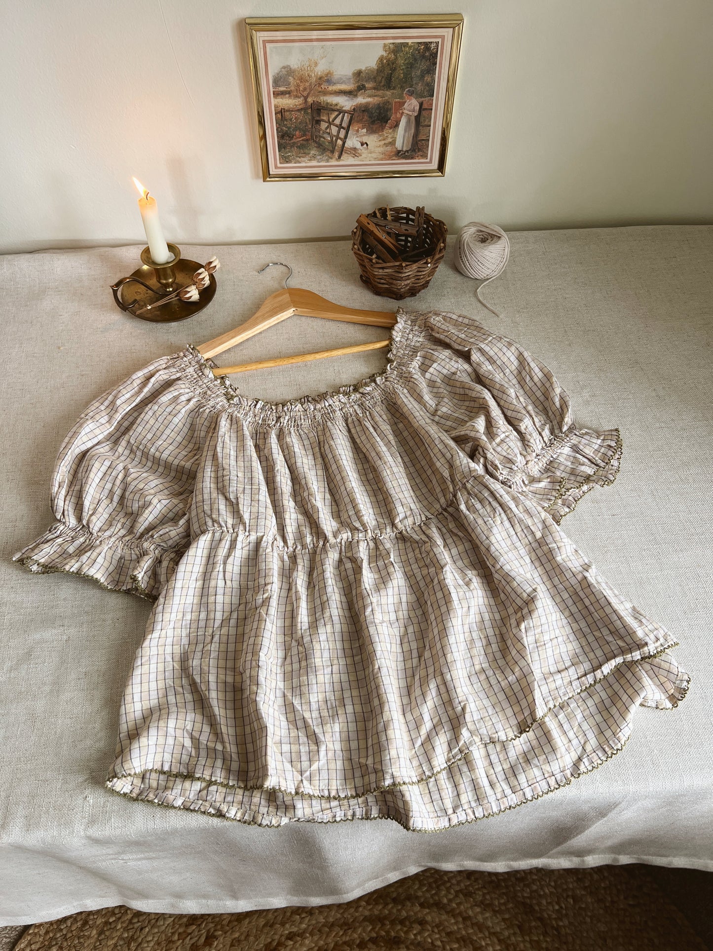 Puff Sleeve Blouse (XL)