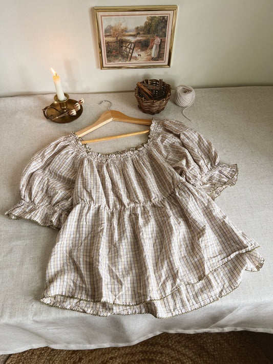 Puff Sleeve Blouse (XL)