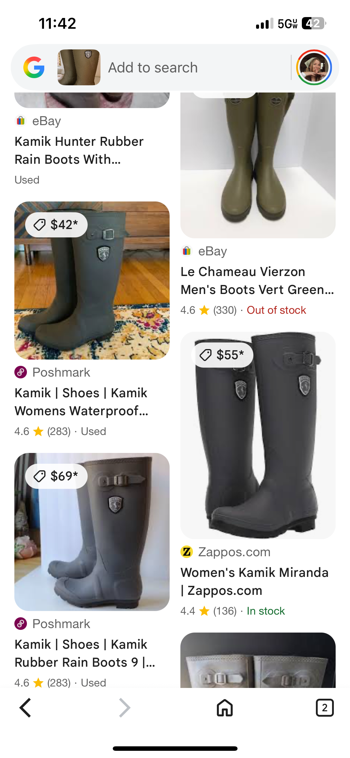 Kamik Rain Boots (7.0W)