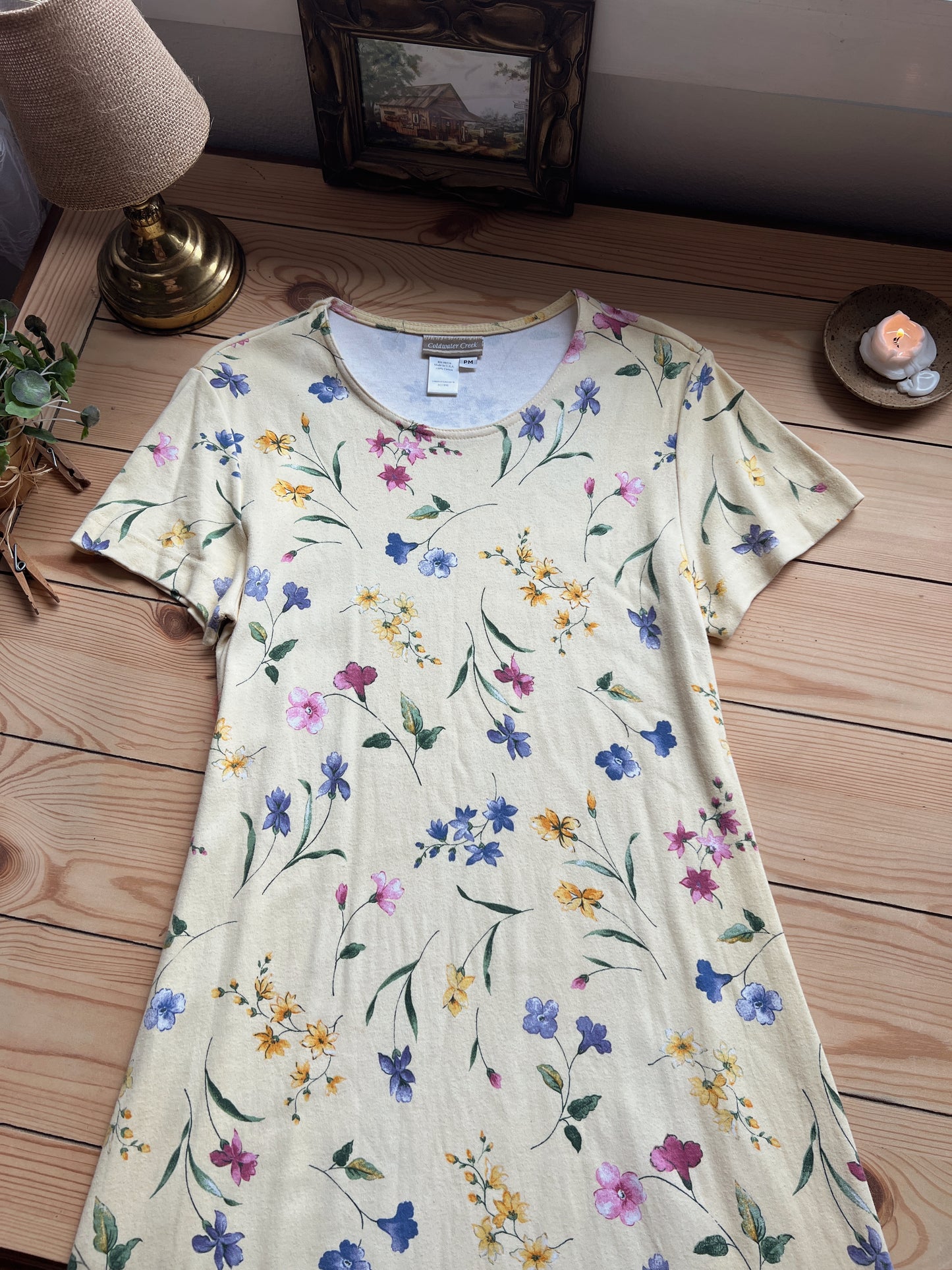Vintage Floral Dress (M)