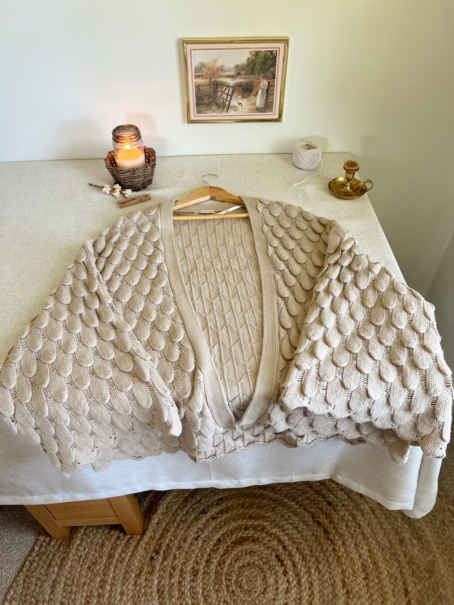 Cozy Scalloped Cardigan (M-XXL)