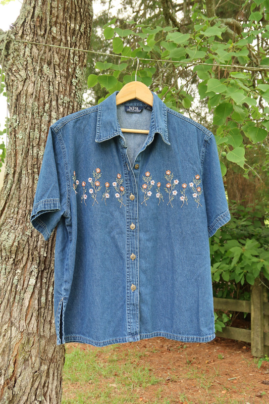 Vintage Button Up (L)