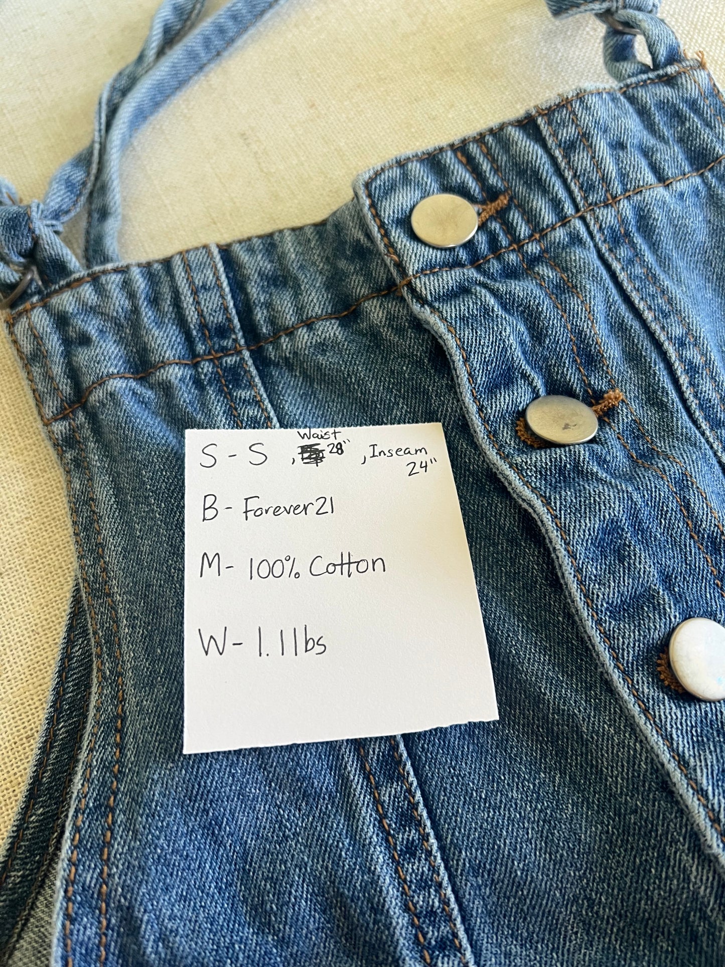 Denim Overalls (S)