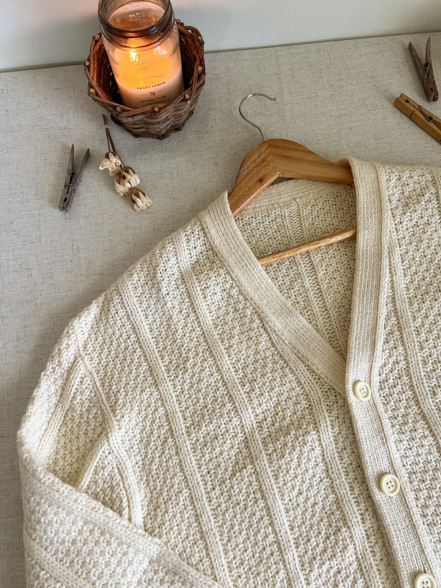 Vintage Knit Cardigan (L/XL)