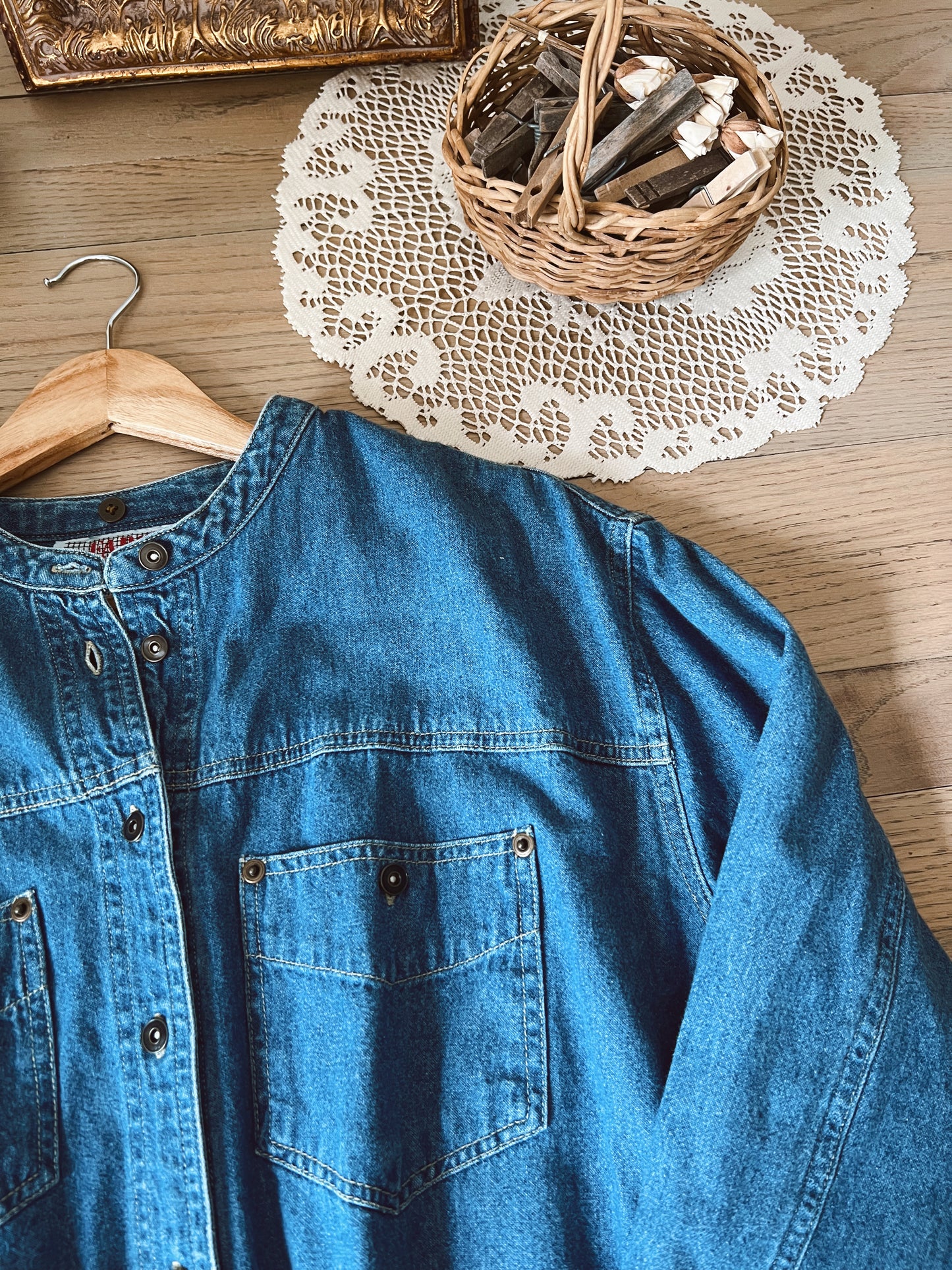 Vintage Denim Dress (XL)