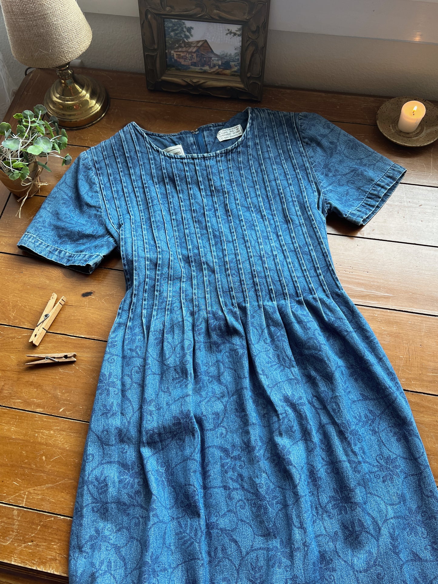 Vtg Denim Dress (8)