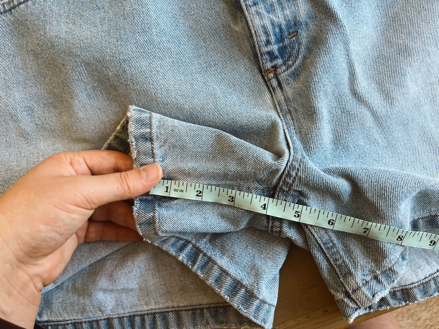 Vintage Denim Shorts (36”W))
