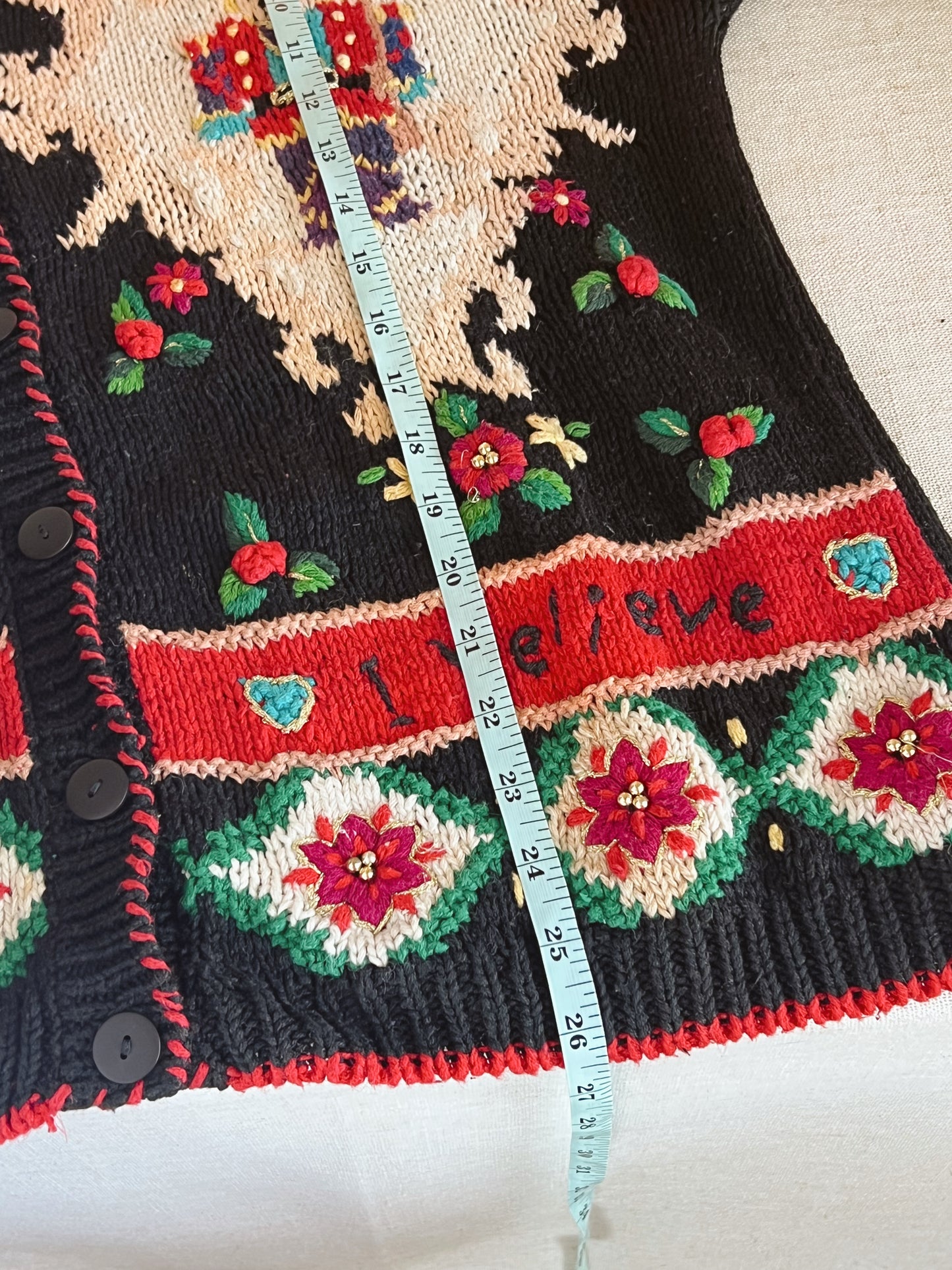 Vtg Christmas Sweater (L)